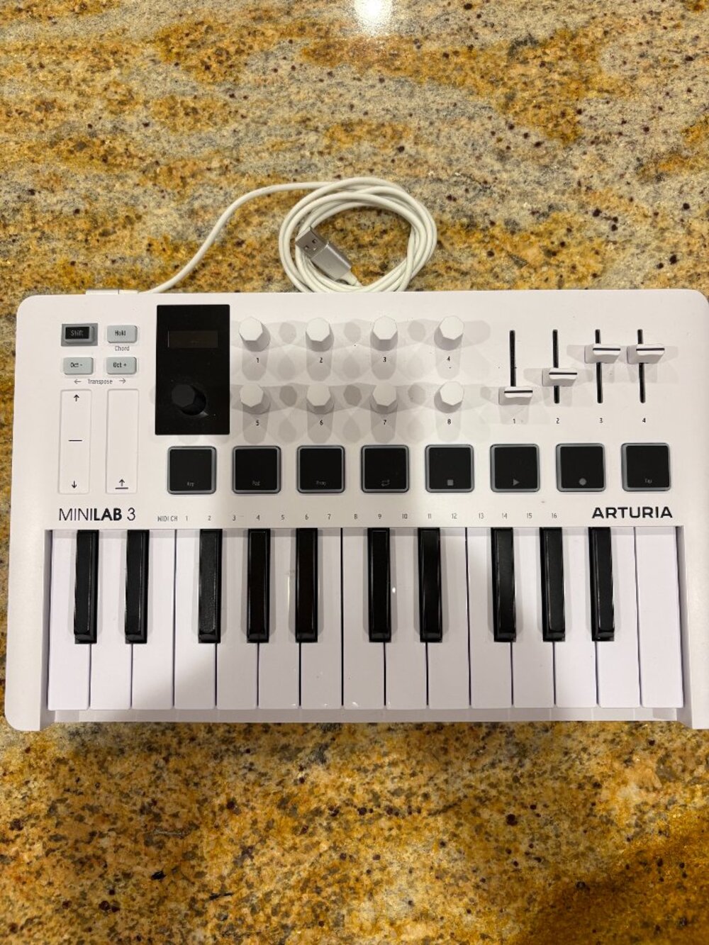 Arturia MiniLab 3 Universal MIDI Controller, White